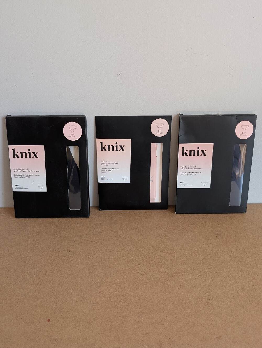 Knix Leakproof Underwear Bundle, NIB Size Small